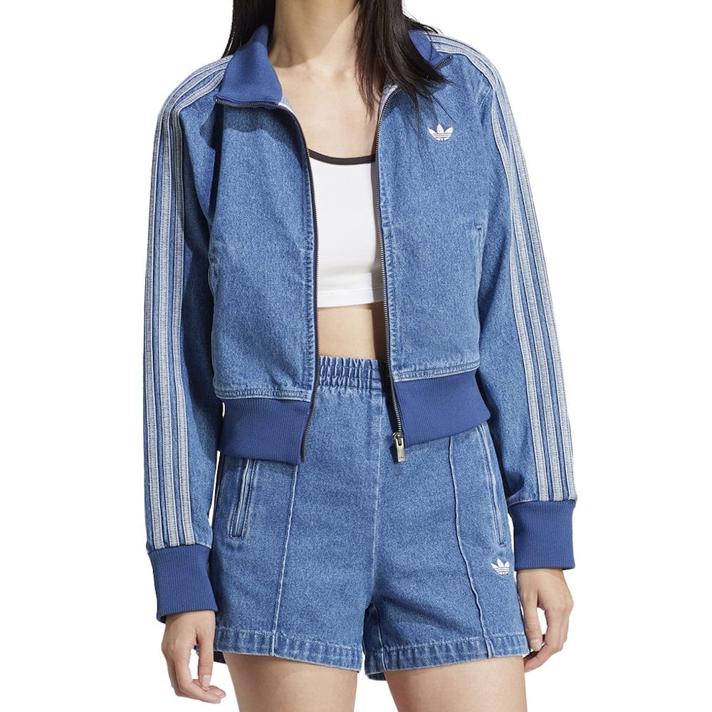 adidas Womans Denim Track Top - Indigo Denim