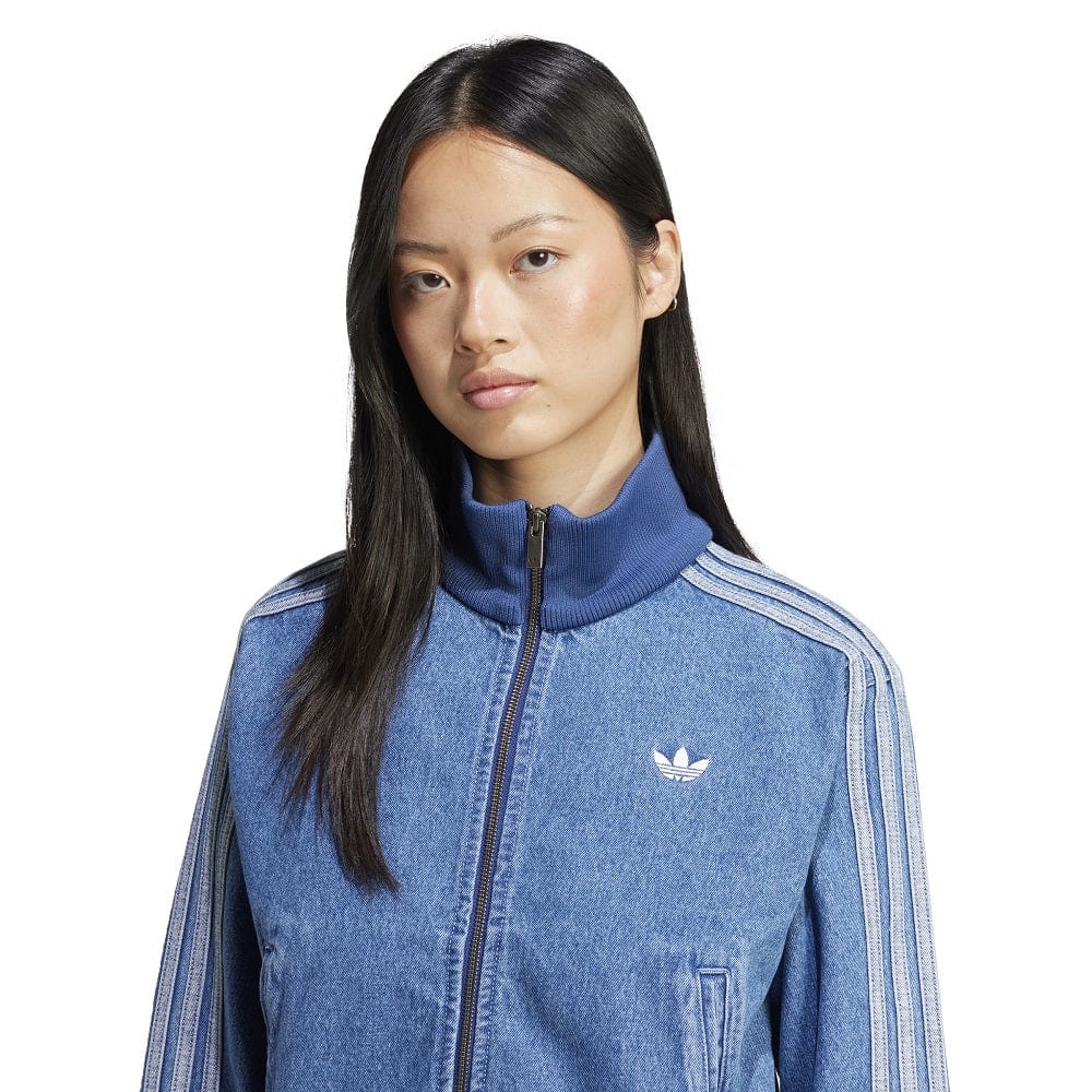 adidas Womans Denim Track Top - Indigo Denim