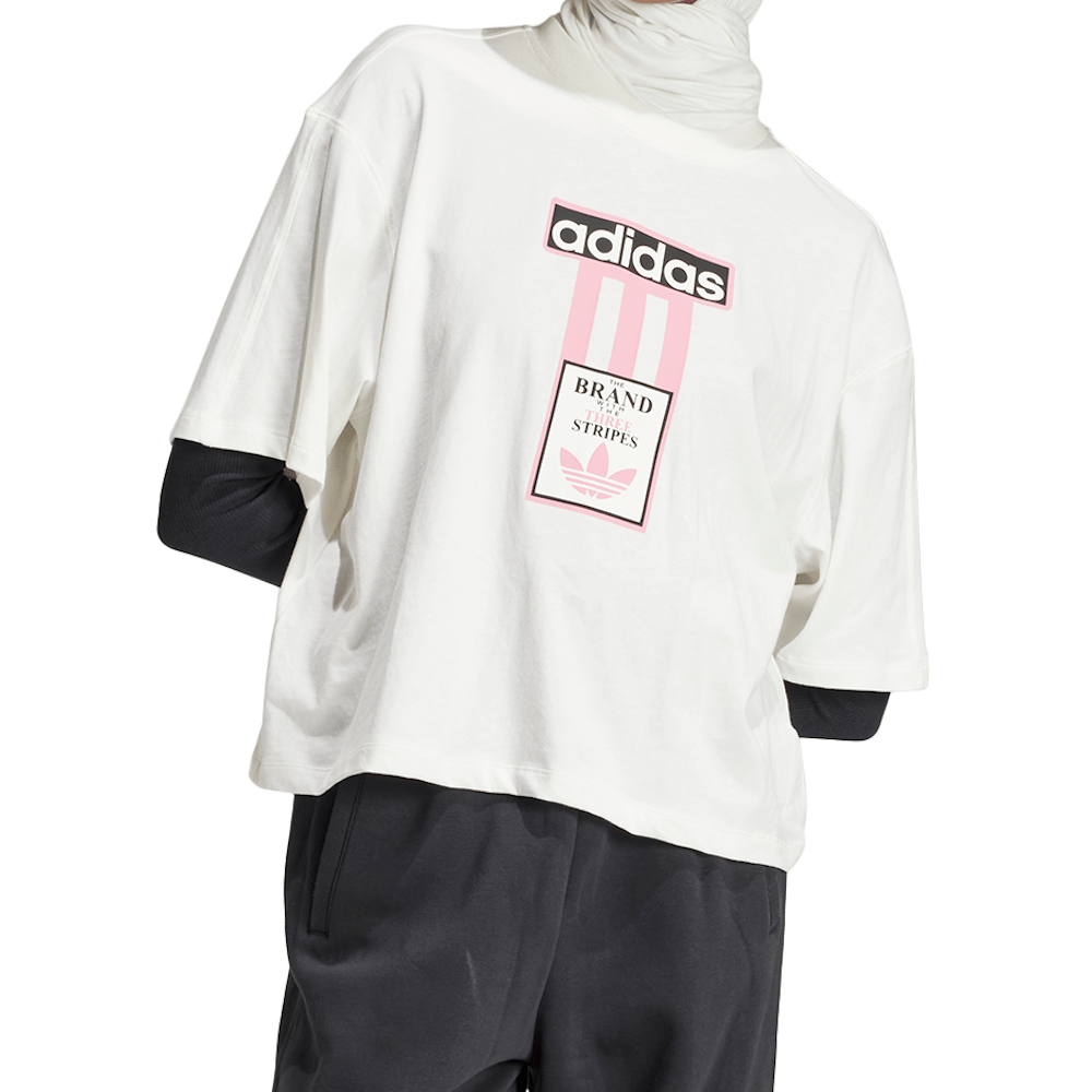 adidas Womens Adibreak Tee - Cloud White