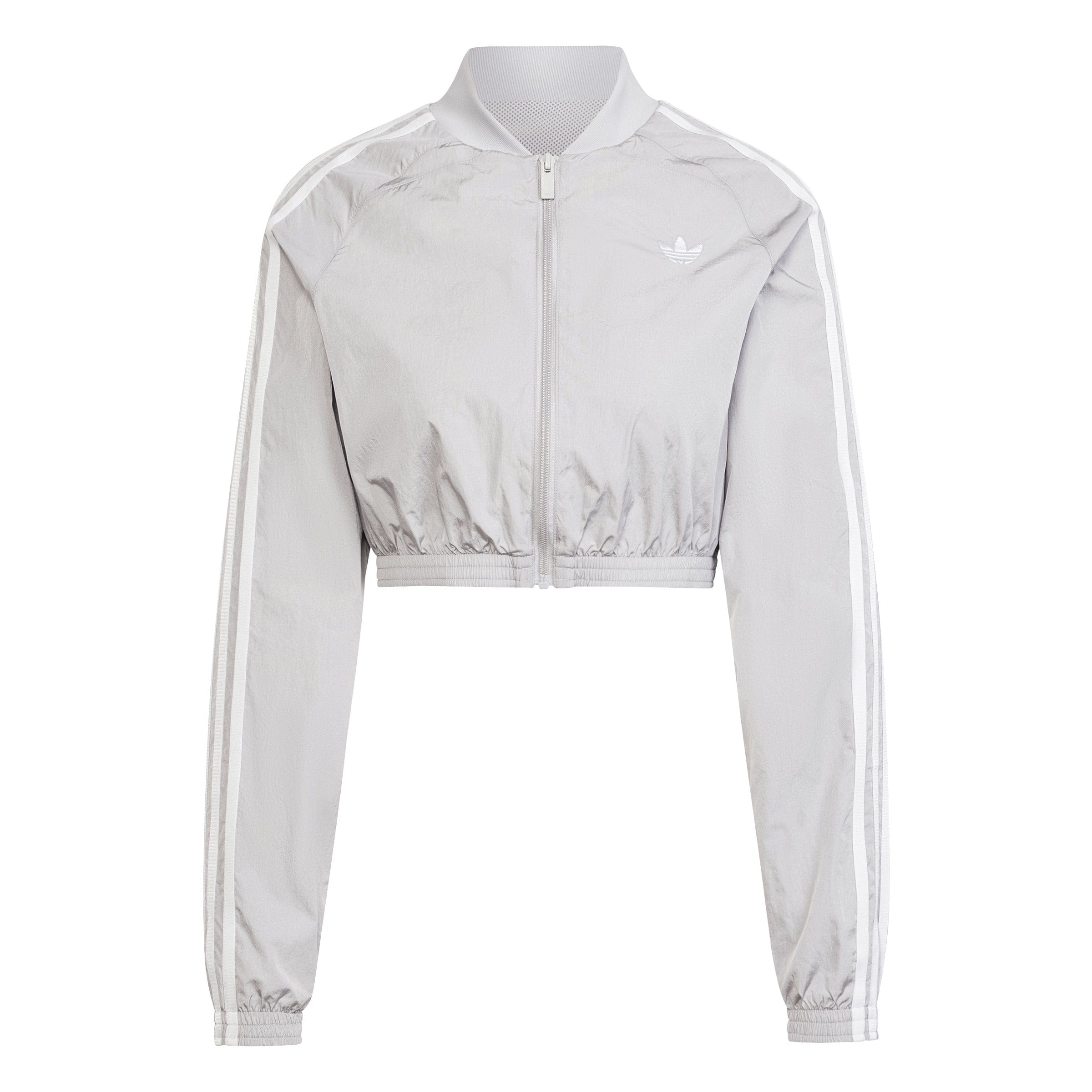 Adidas adicolor Teamgeist Cropped Track Top - Grey Two / White