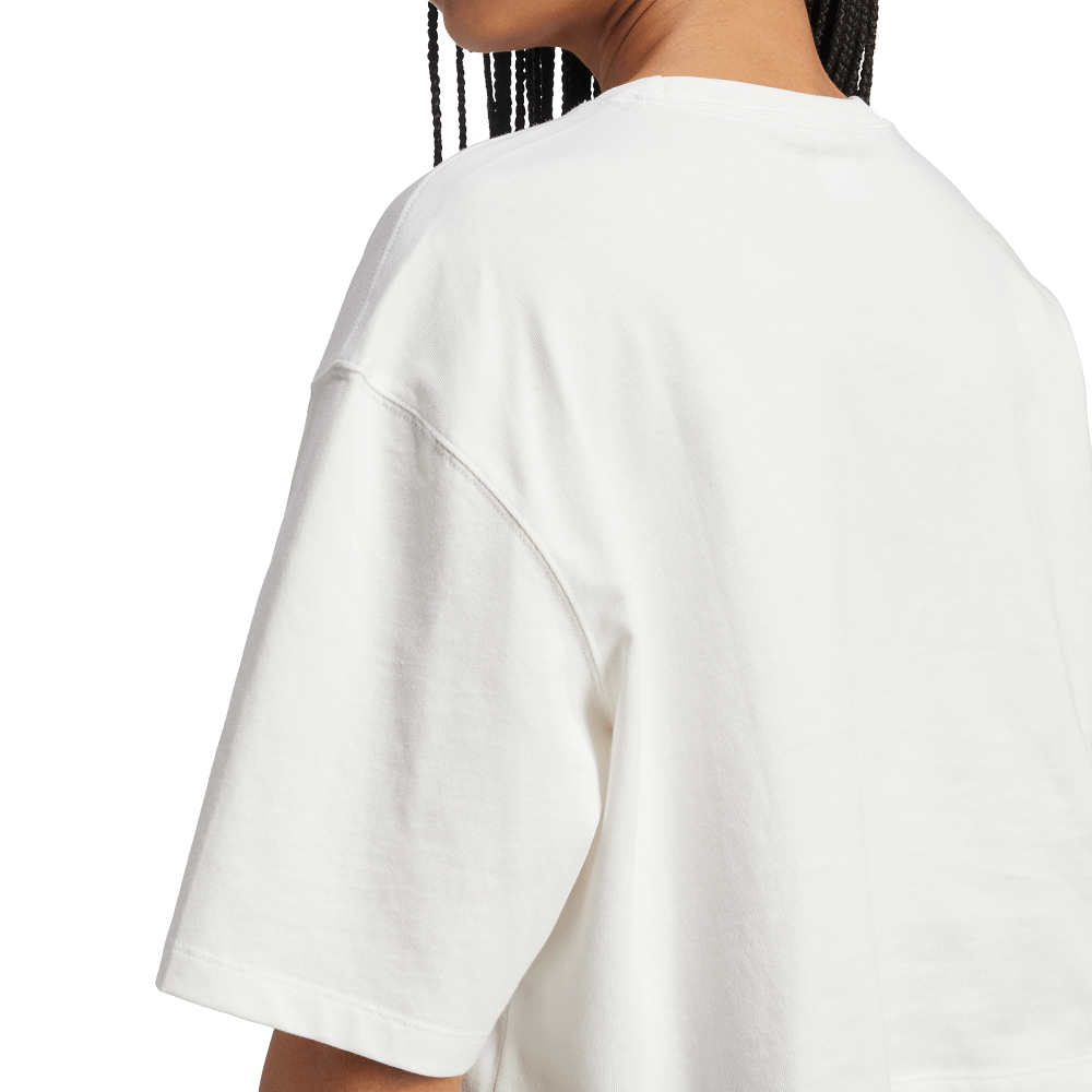 adidas Womens Essentials Crop Tee - Cloud White