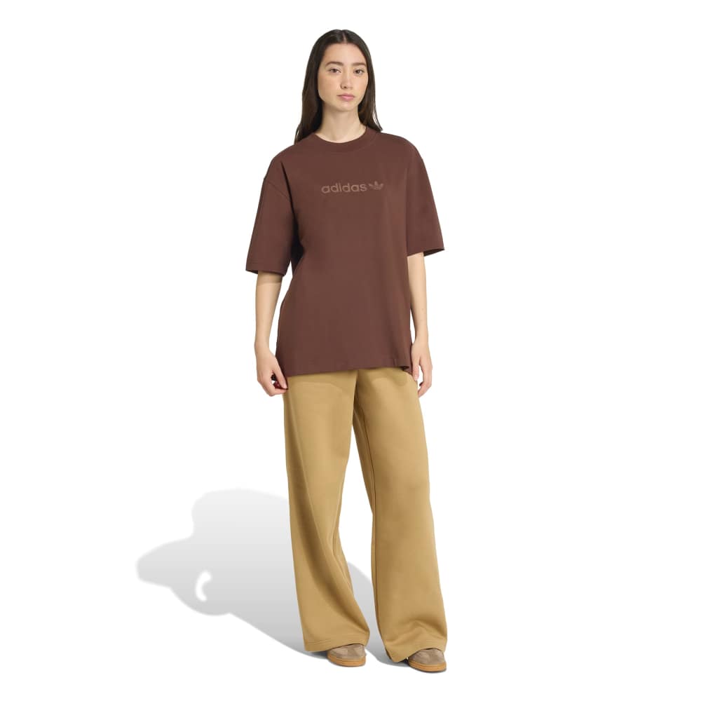 adidas Womens Essentials Linear Oversized Tee -Auburn