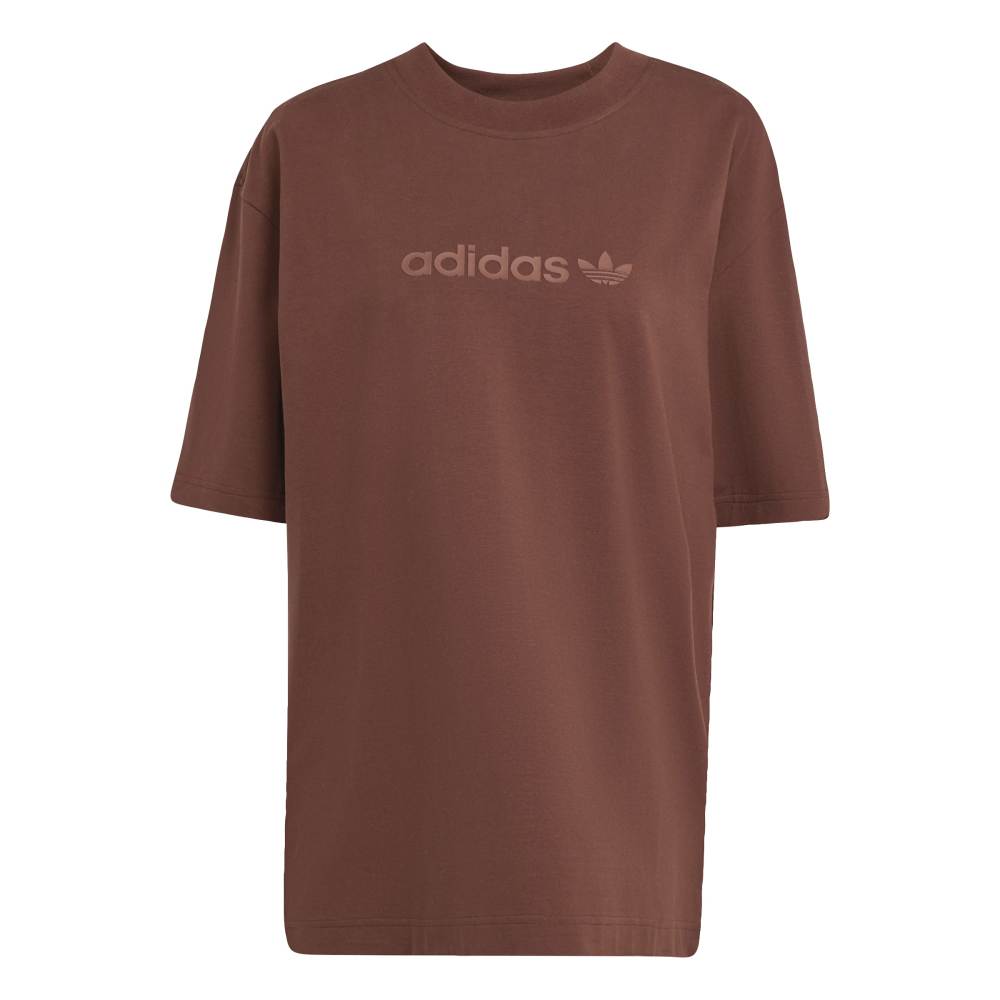 adidas Womens Essentials Linear Oversized Tee -Auburn