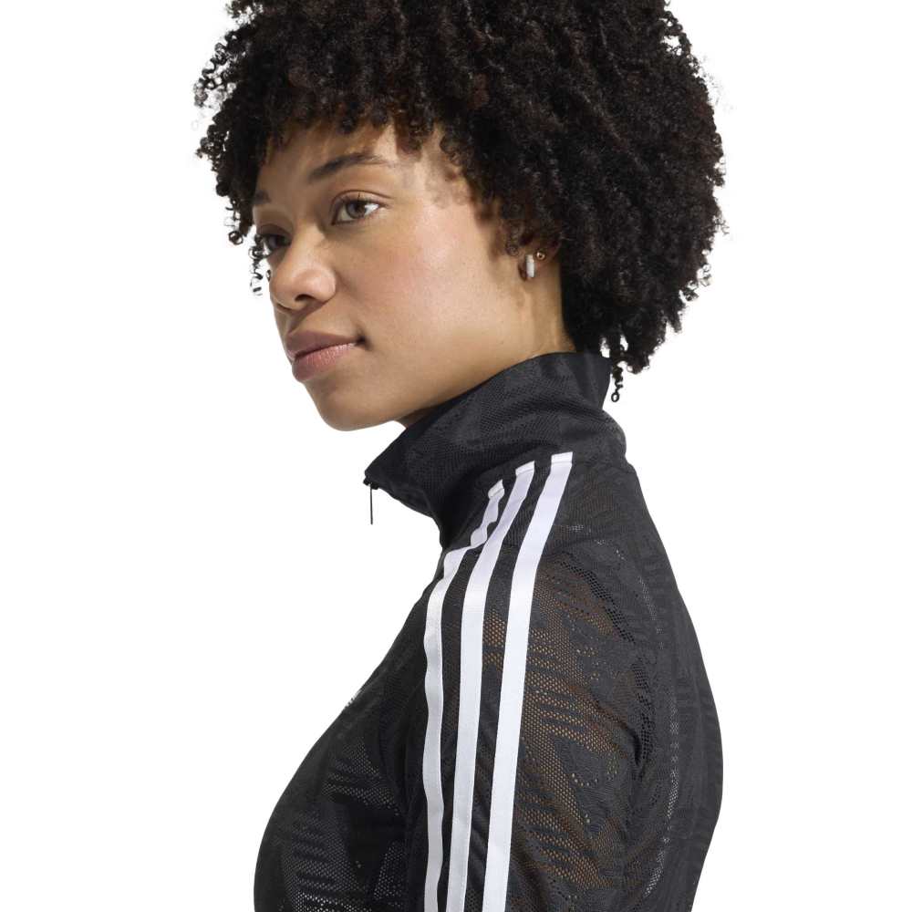 adidas Womens Firebird Classic Lace Track Top - Black