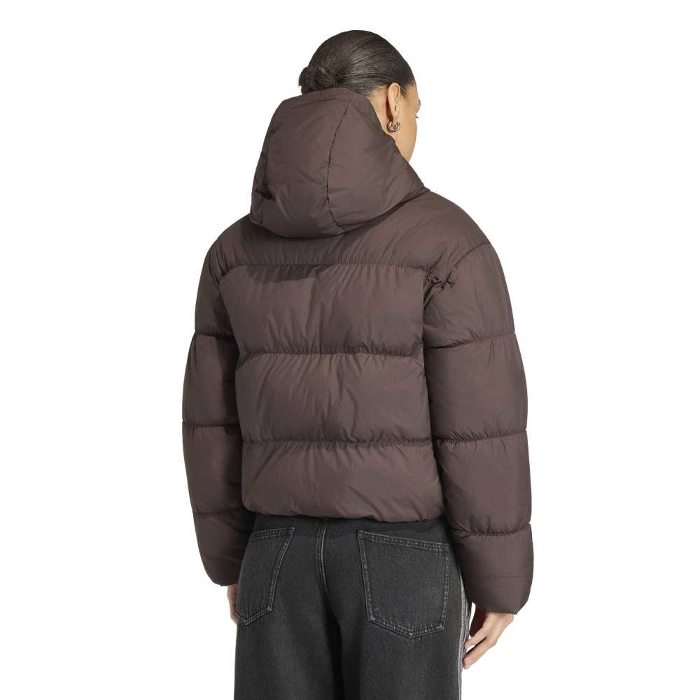 adidas Womens Hooded Padded Jacket - Aurora Coffee