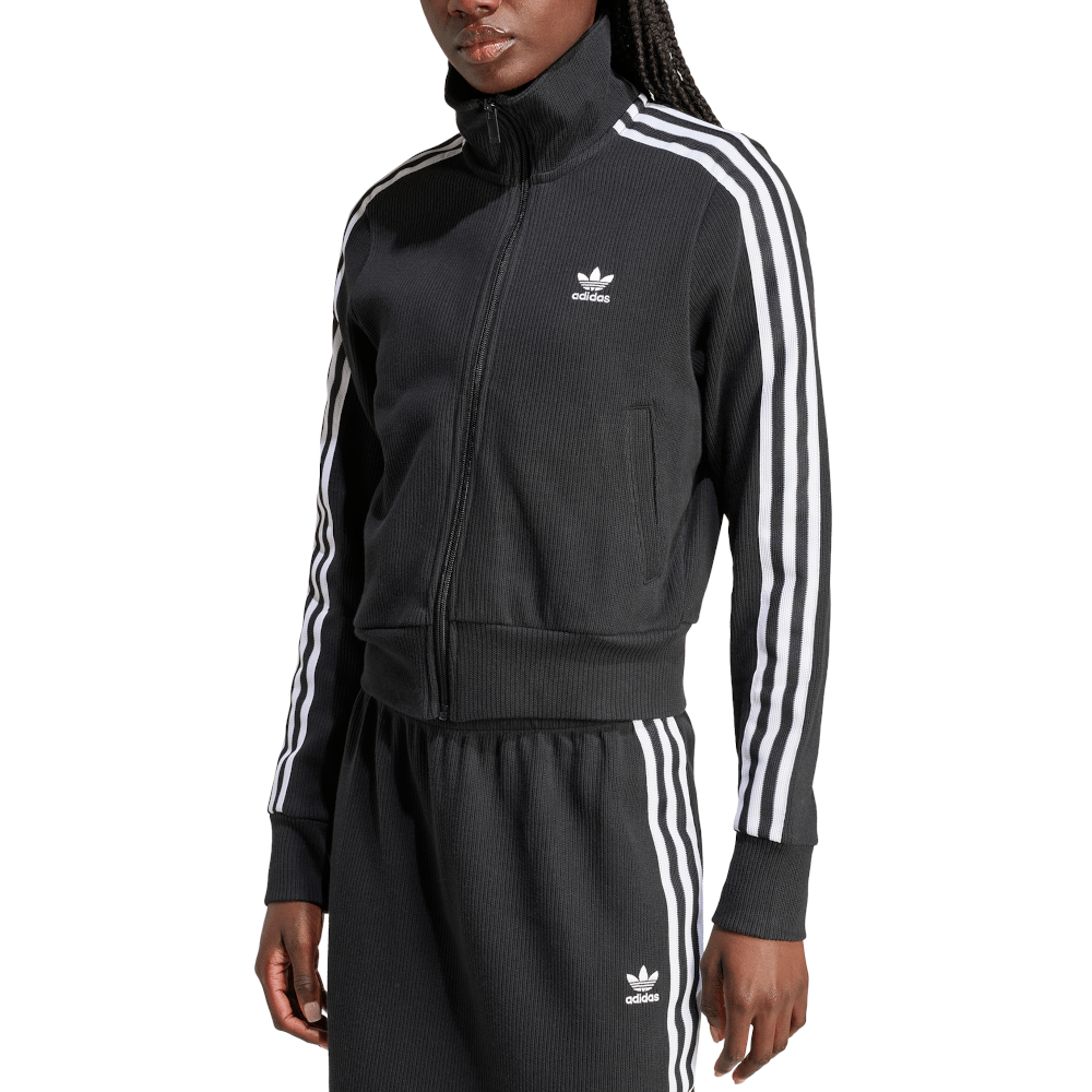 adidas Womens Knitted Track Top - Black