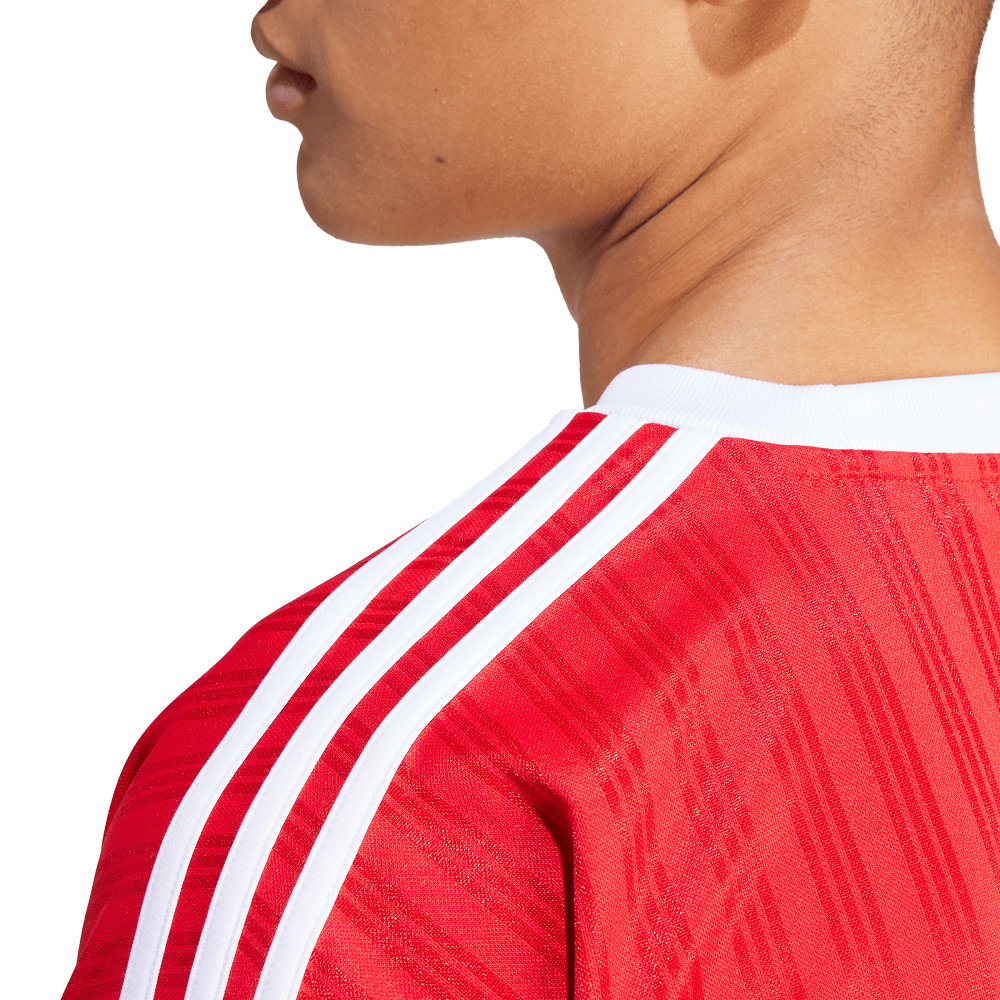 adidas Adicolor Poly Tee - Better Scarlet / White
