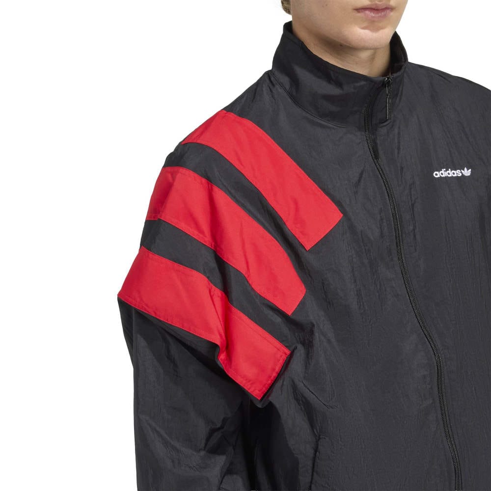 adidas Archive Blocked Track Top - Black / Better Scarlet