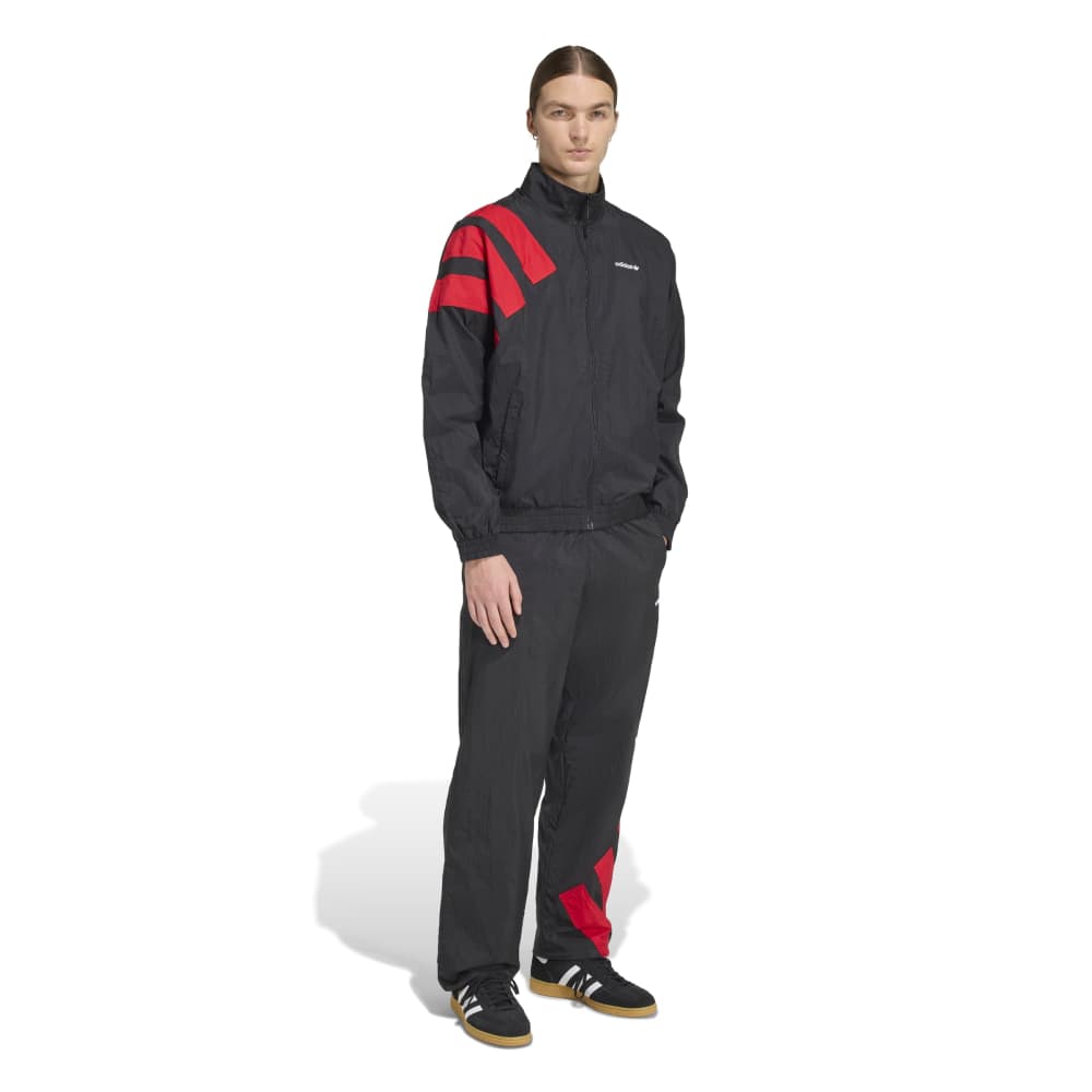 adidas Archive Blocked Track Top - Black / Better Scarlet