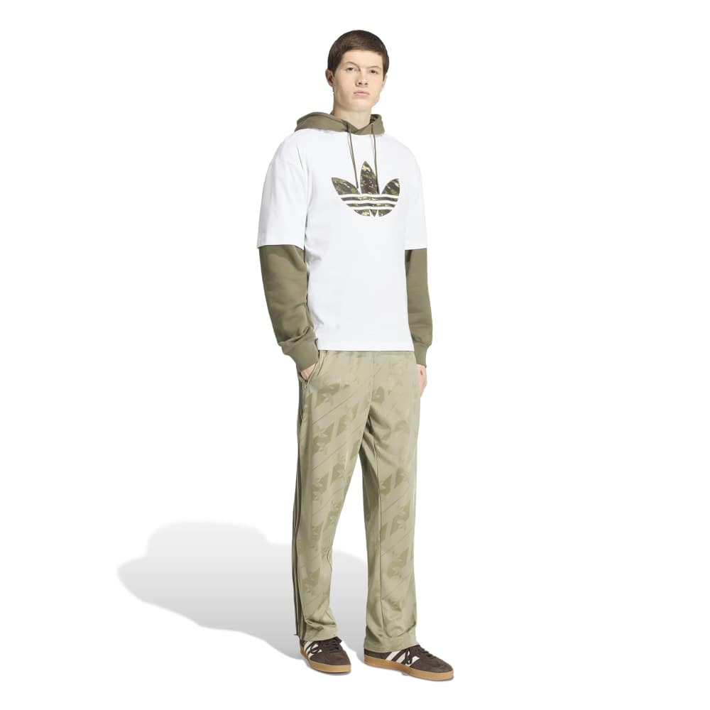 Adidas Camo 2 Infill Trefoil Tee - White