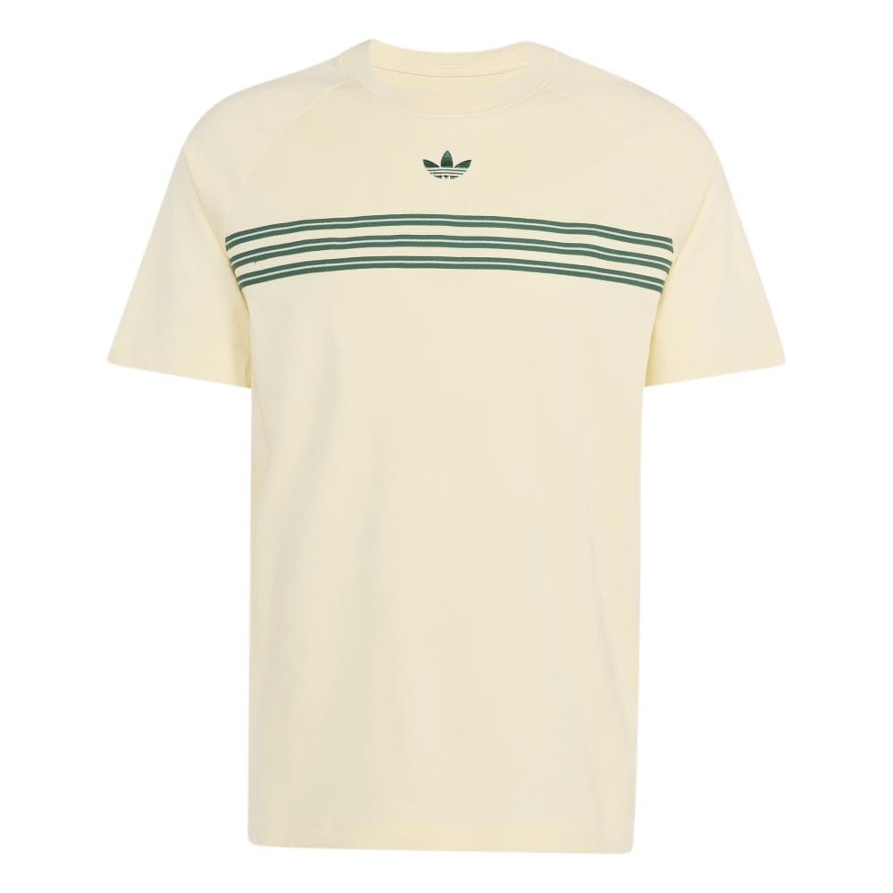 Adidas Chest Stripes T-Shirt - Warm Vanilla