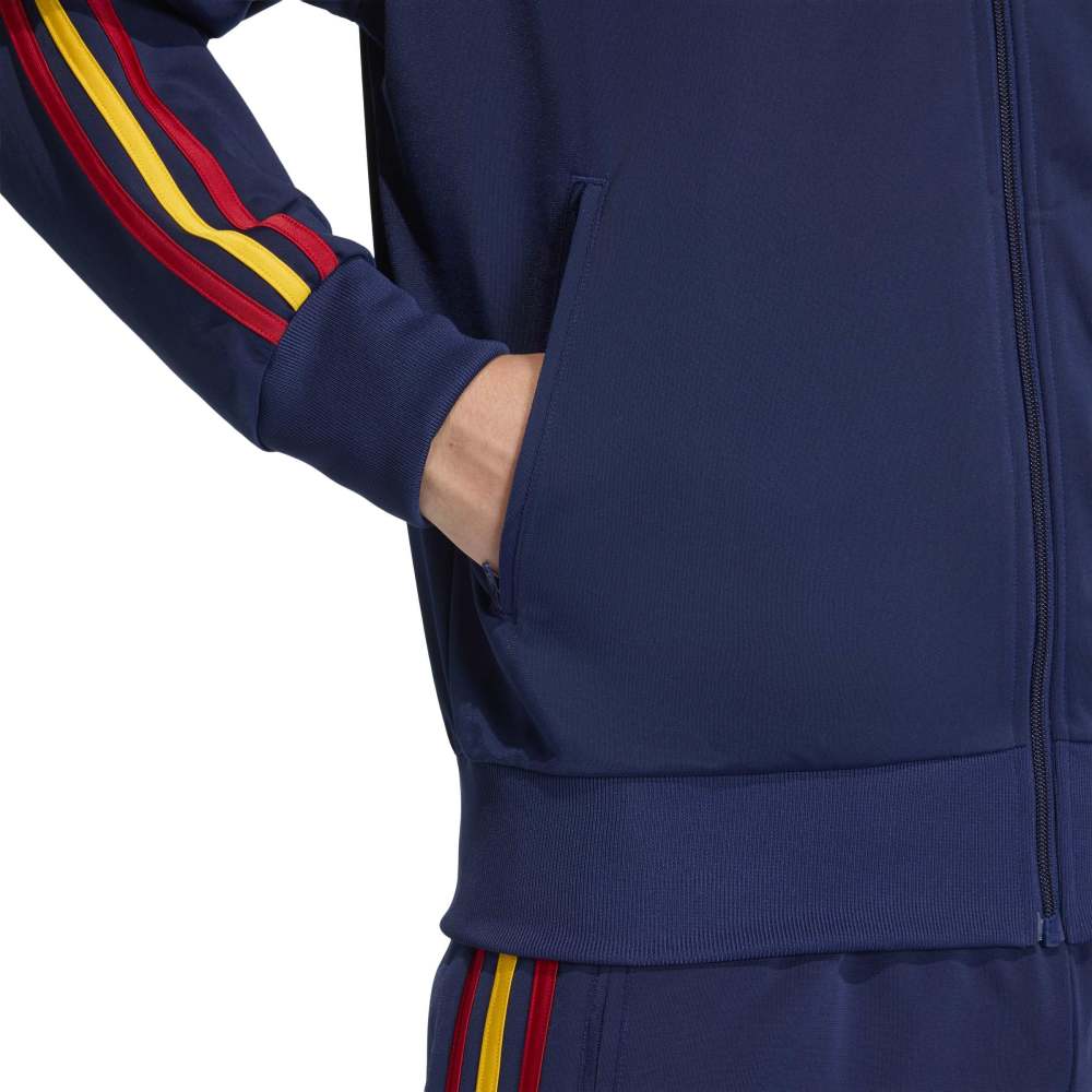 adidas Firebird Track Top - Dark Blue / Crew Yellow / Team Power Red 2