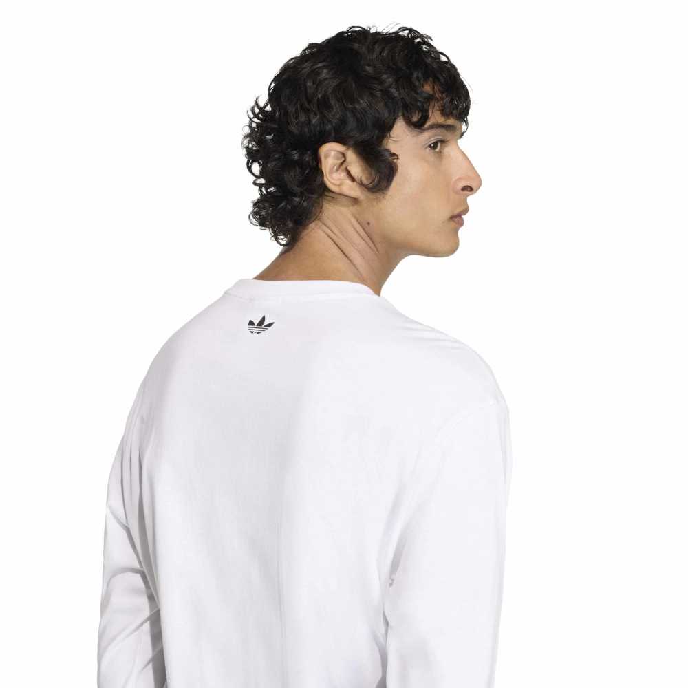 adidas GFX Long Sleeve Tee - White