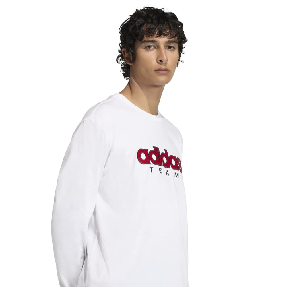 adidas GFX Long Sleeve Tee - White