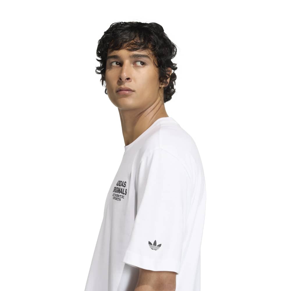 Adidas GFX Varsity Tee - White