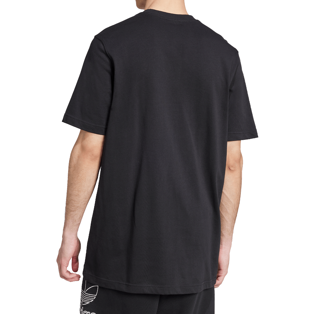 adidas Outline Trefoil Tee - Black