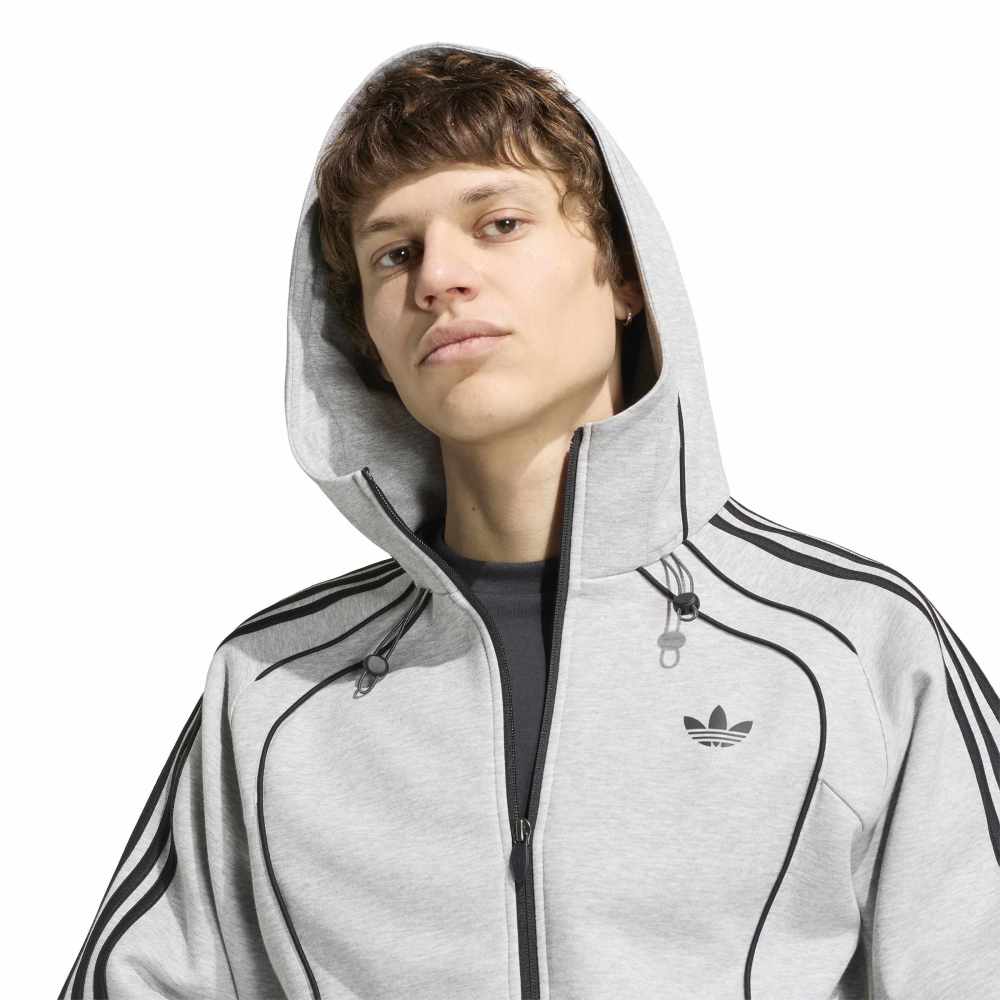 Adidas Spacer Teamgeist 26 Cutline Fullzip Hoodie - Medium Grey Heather