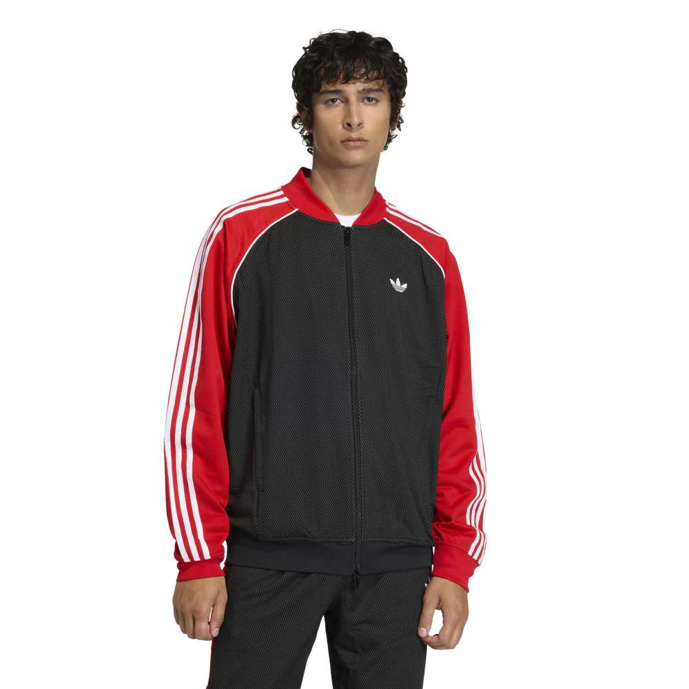 adidas SST Loose Mesh Track Top - Black