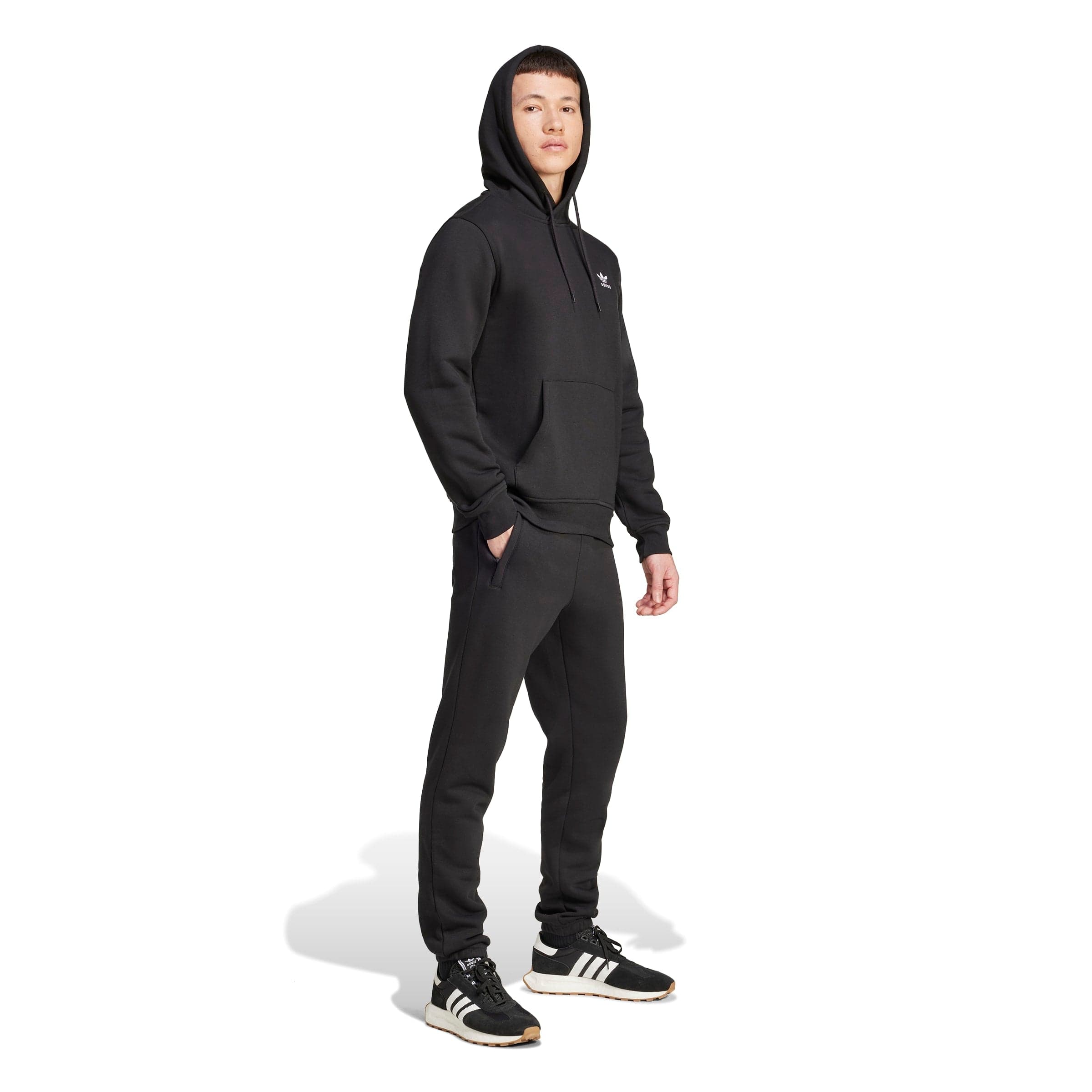 Adidas Trefoil Essentials Hoodie - Black