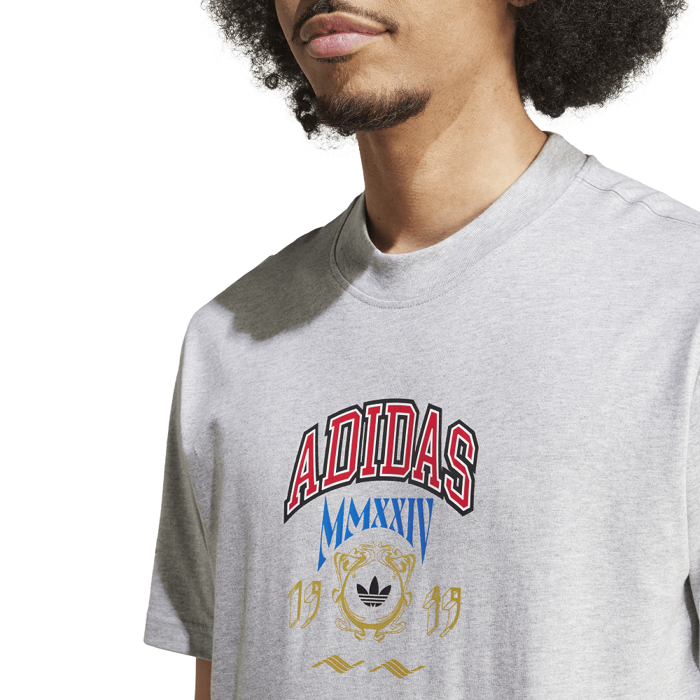 adidas VRCT Tee - Medium Grey Heather