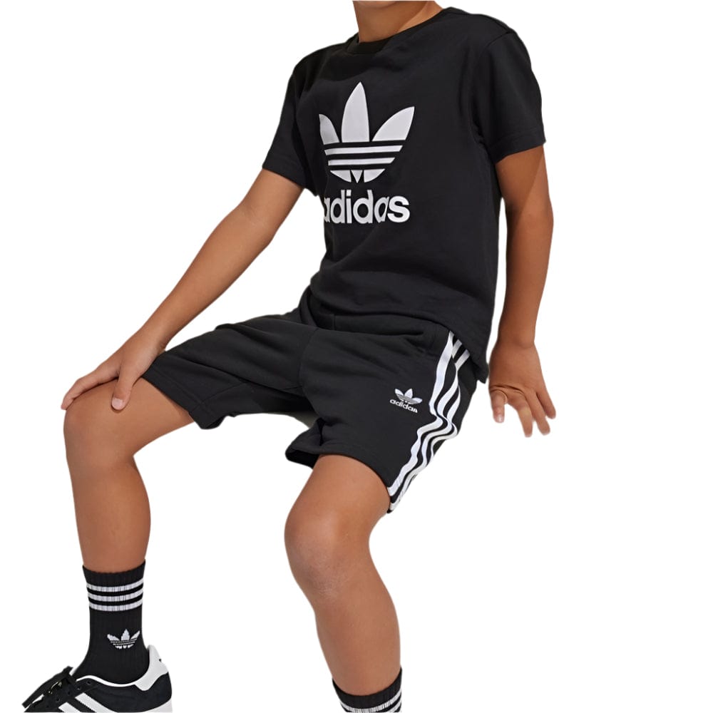 adidas Childrens Adicolor Trefoil Short Tee Set - Black
