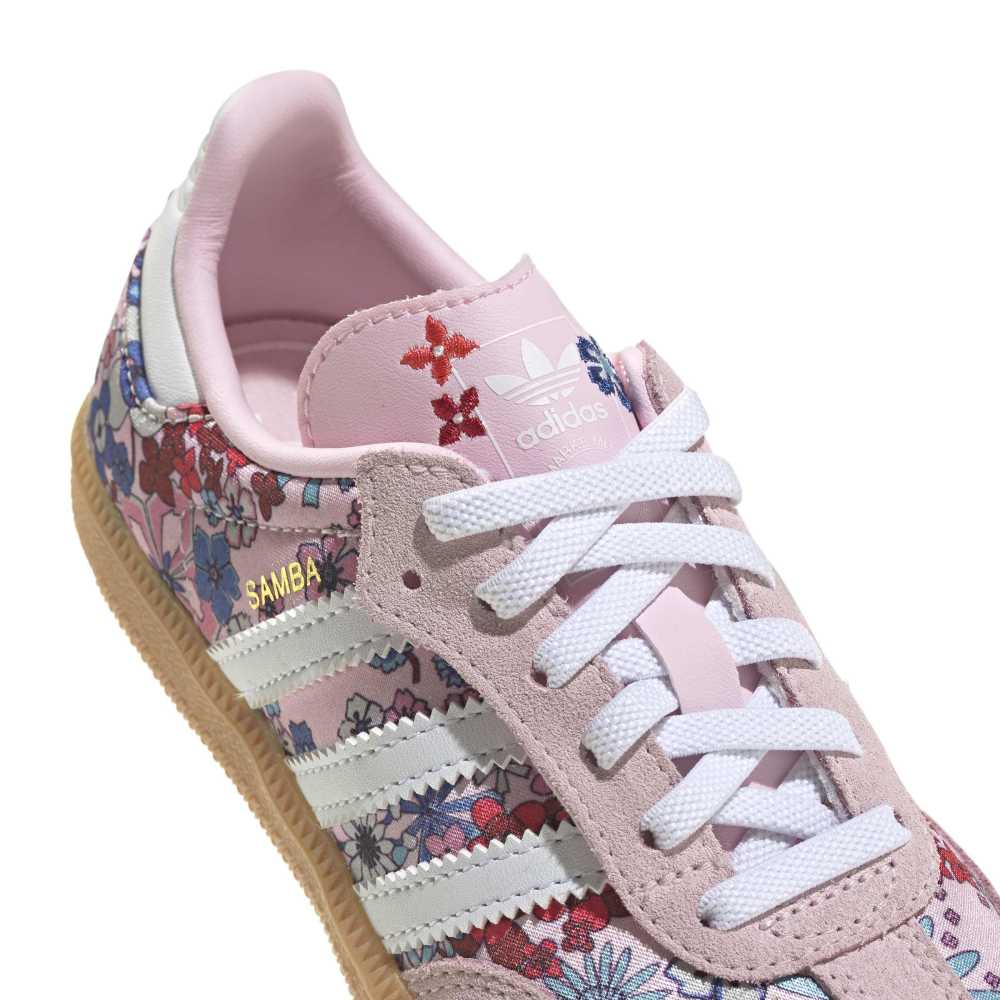 adidas Childrens Liberty London Samba OG Comfort Closure Elastic - Pink / White