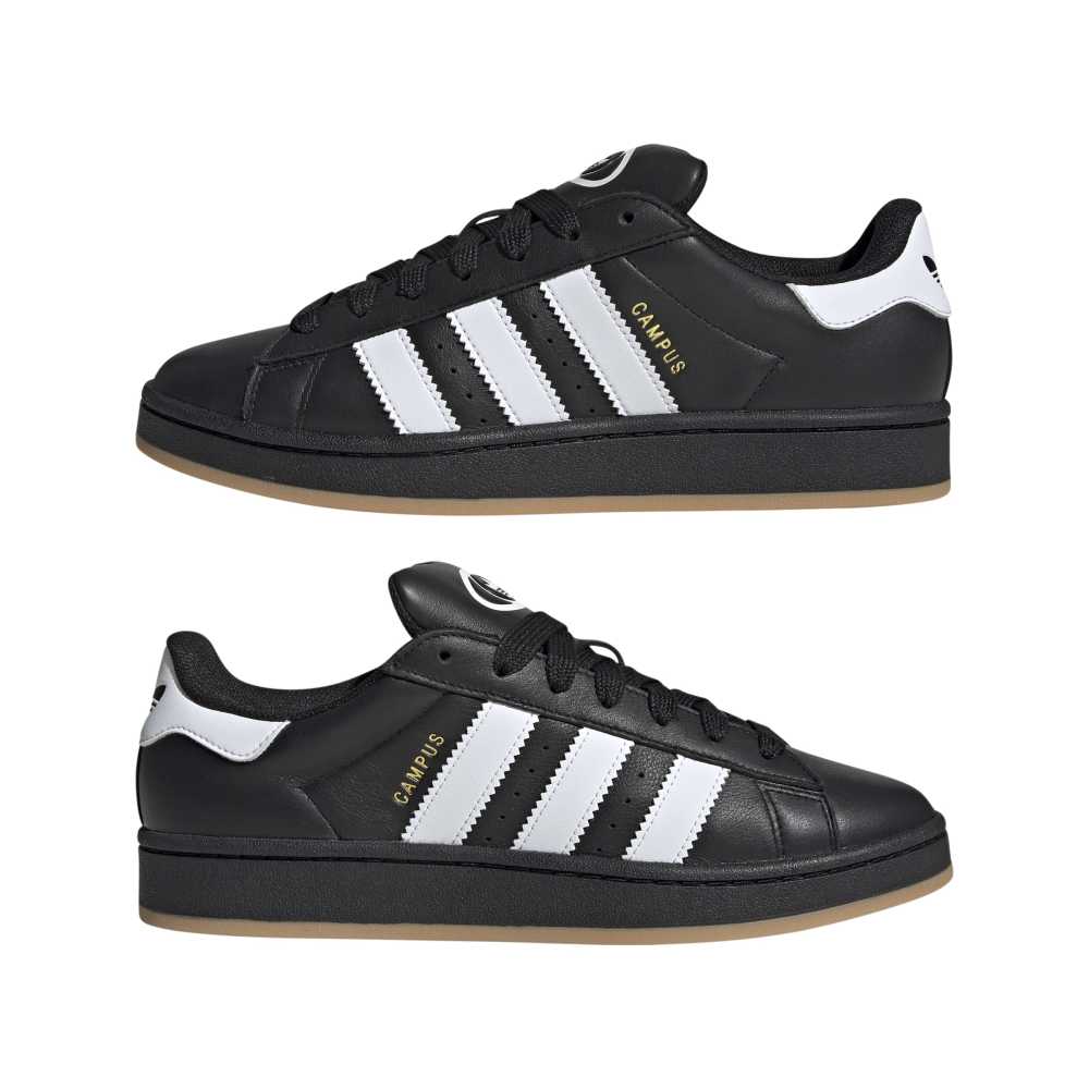 adidas Leather Campus 00s - Core Black / Cloud White / Gum