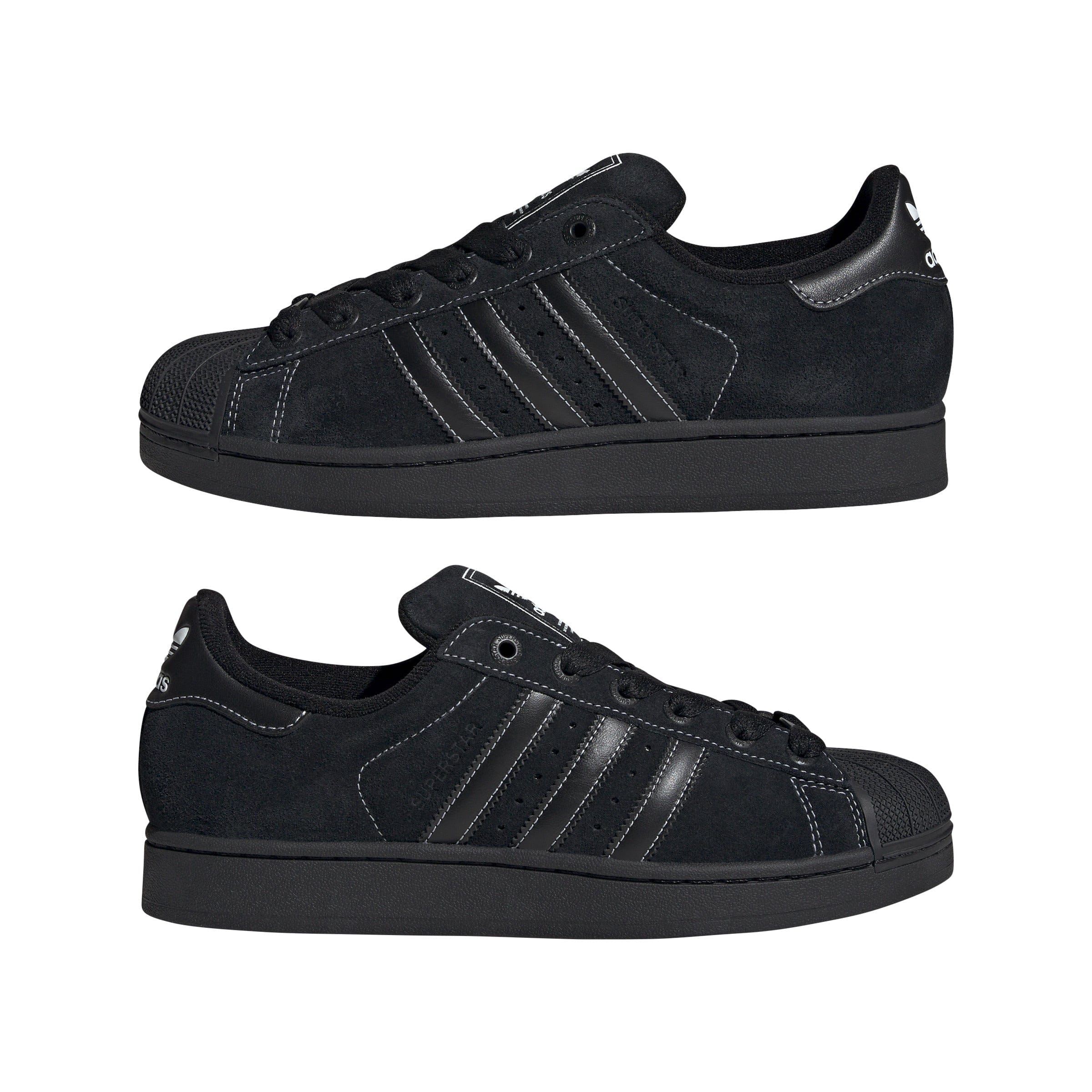 adidas Superstar II - Black Suede