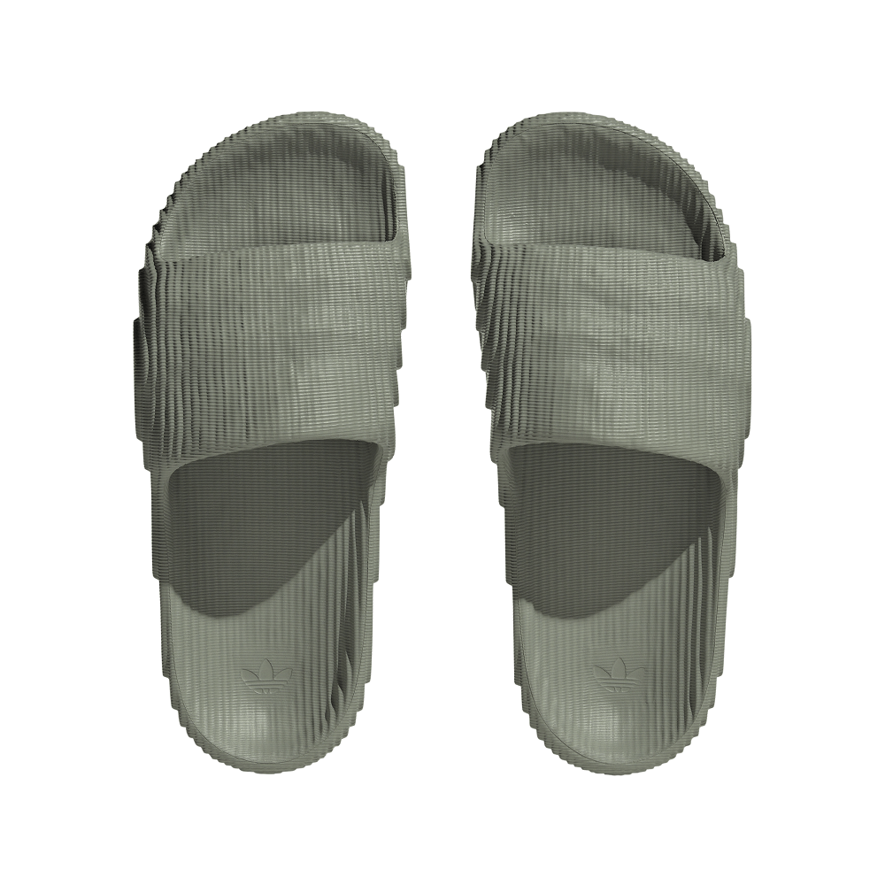 adidas Womens Adilette 22 Slide - Silver Green