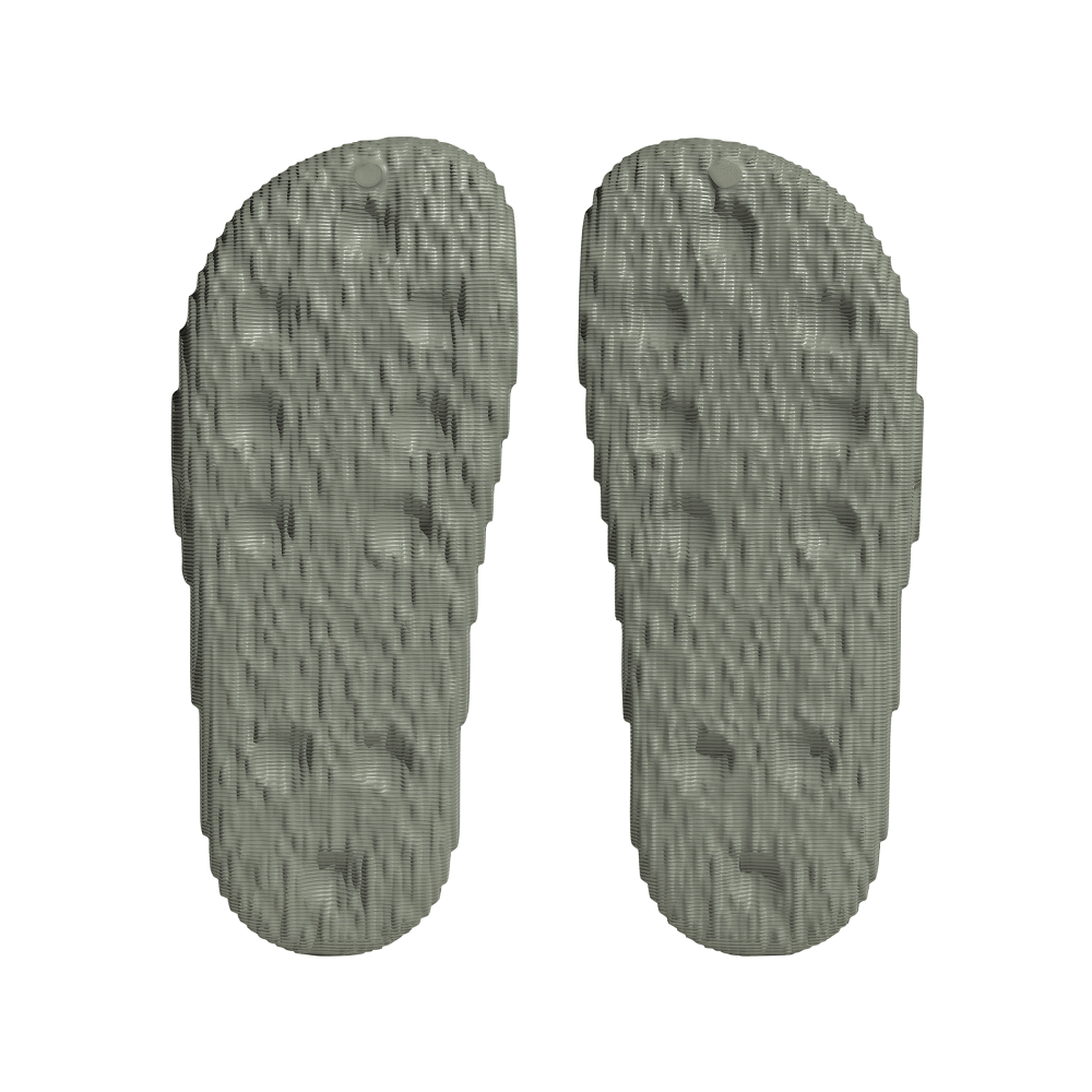 adidas Womens Adilette 22 Slide - Silver Green