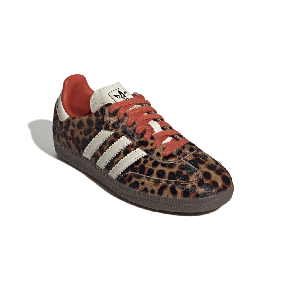 adidas Samba OG (Leopard) - Core Black / Preloved Red / Cream White