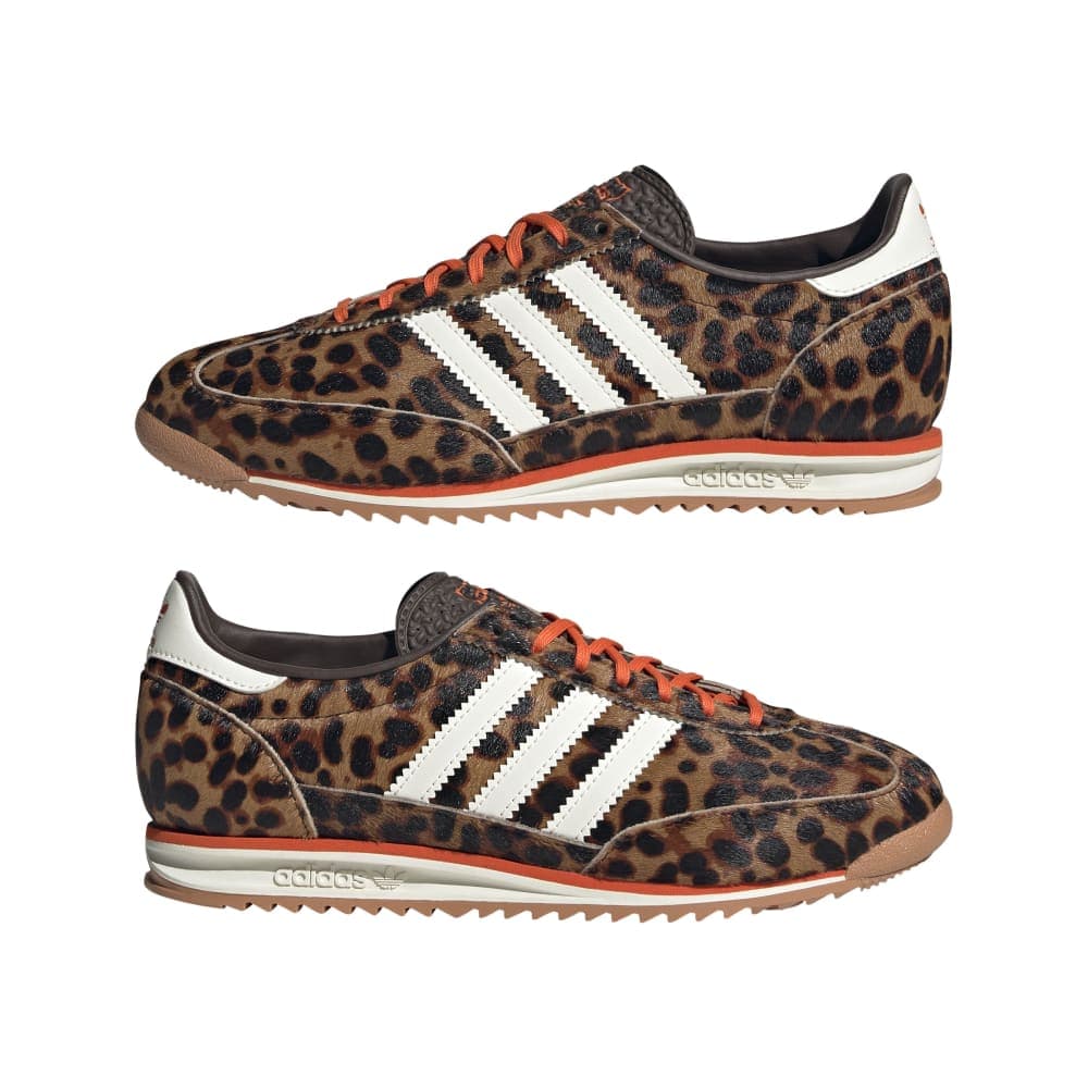 adidas Womens SL 72 - Dark Brown / Off White / Semi Impact Orange
