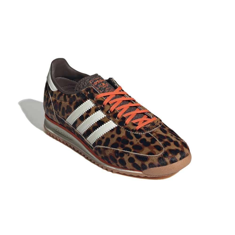 adidas Womens SL 72 - Dark Brown / Off White / Semi Impact Orange