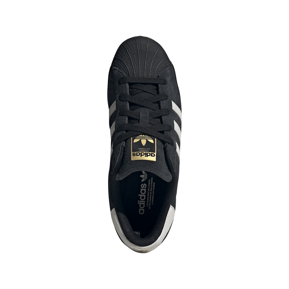adidas Womens Superstar Suede - Black / White