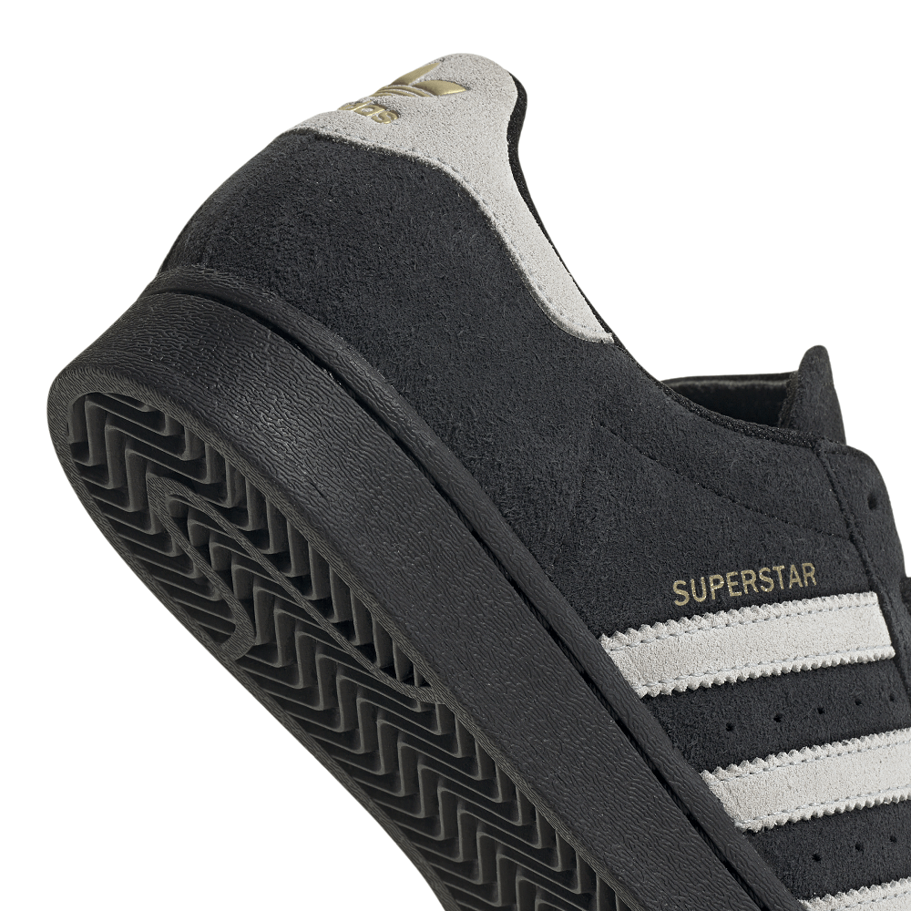 adidas Womens Superstar Suede - Black / White