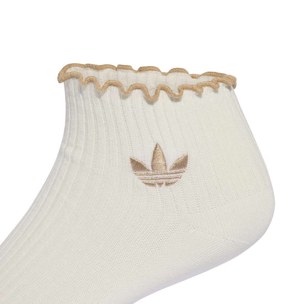 Adidas Ruffle Quarter Socks 2 Pairs - Off White / Magic Beige / Aurora Coffee