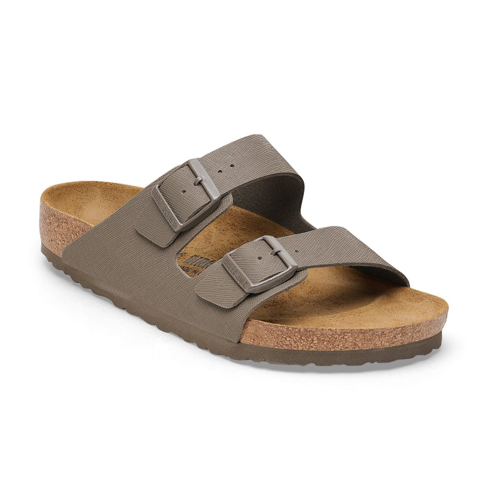 Birkenstock Arizona Birko-Flor Regular - Saffiano Concrete Gray