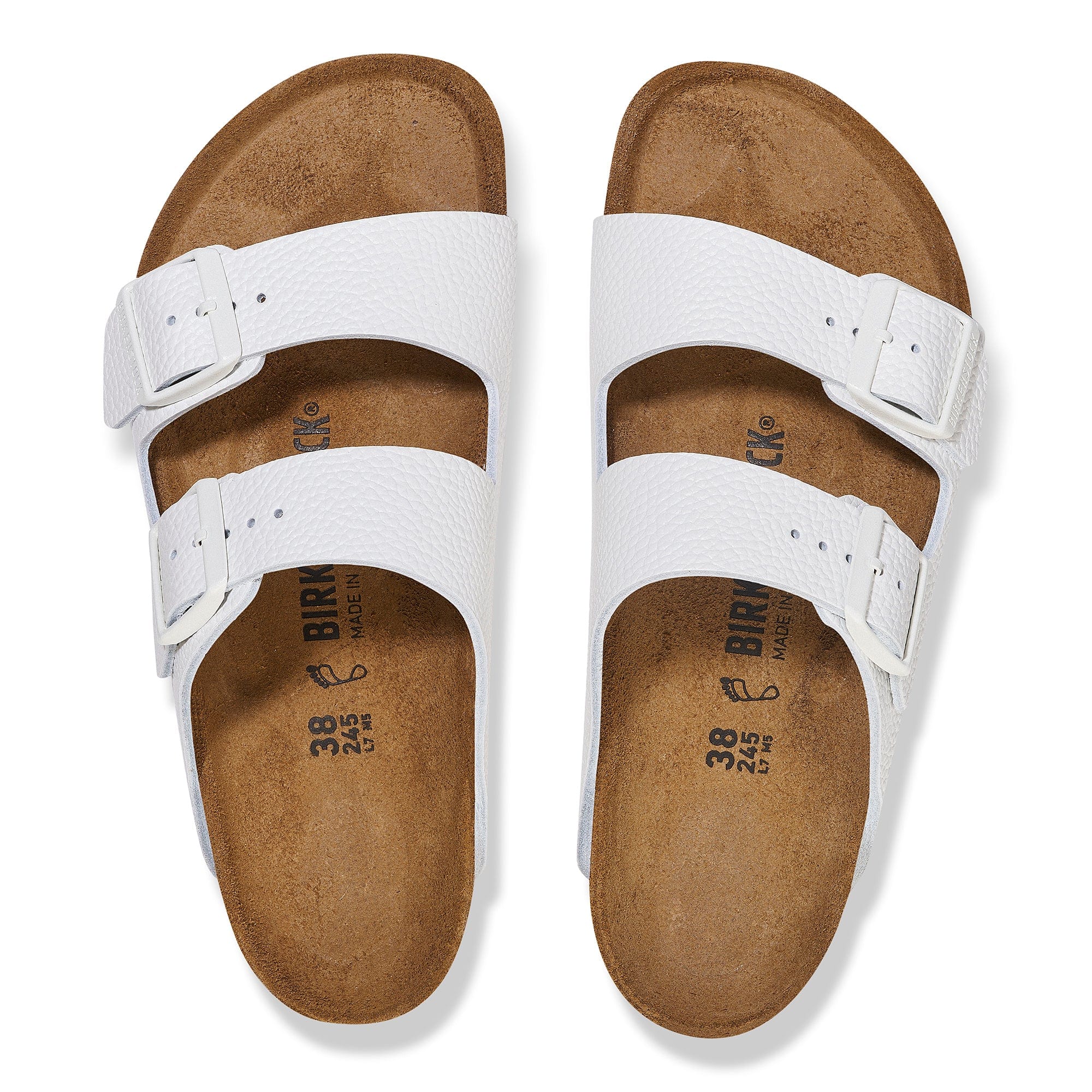 Birkenstock Arizona Smooth Grained Leather - White