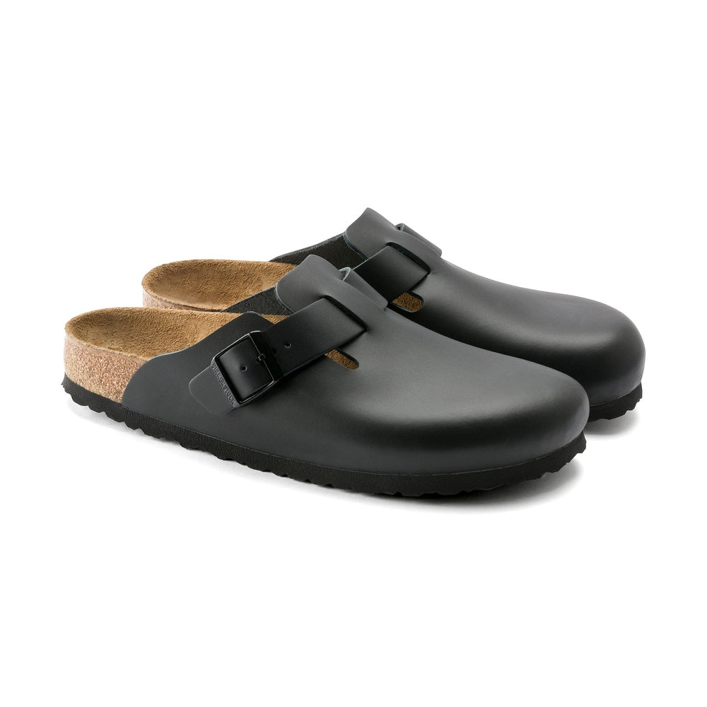 Birkenstock Boston Smooth Leather - Black