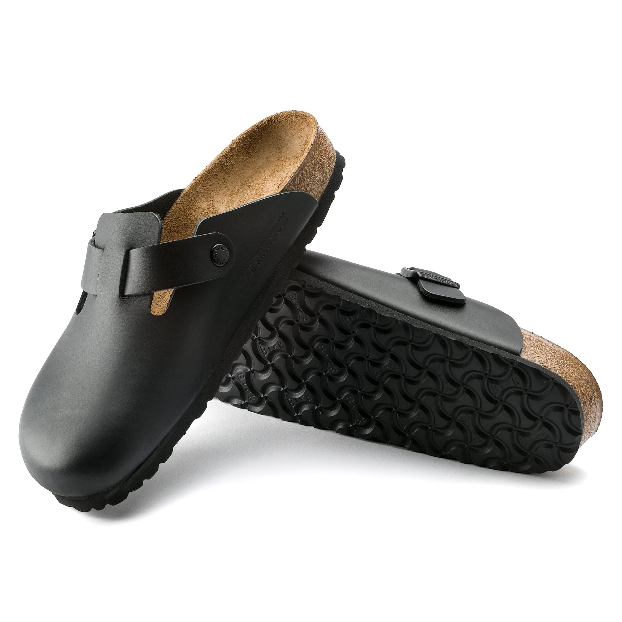 Birkenstock Boston Smooth Leather - Black