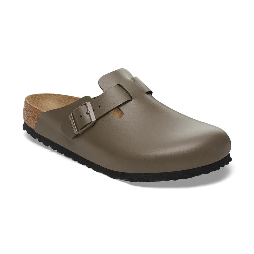 Birkenstock Boston Smooth Leather - Concrete Grey