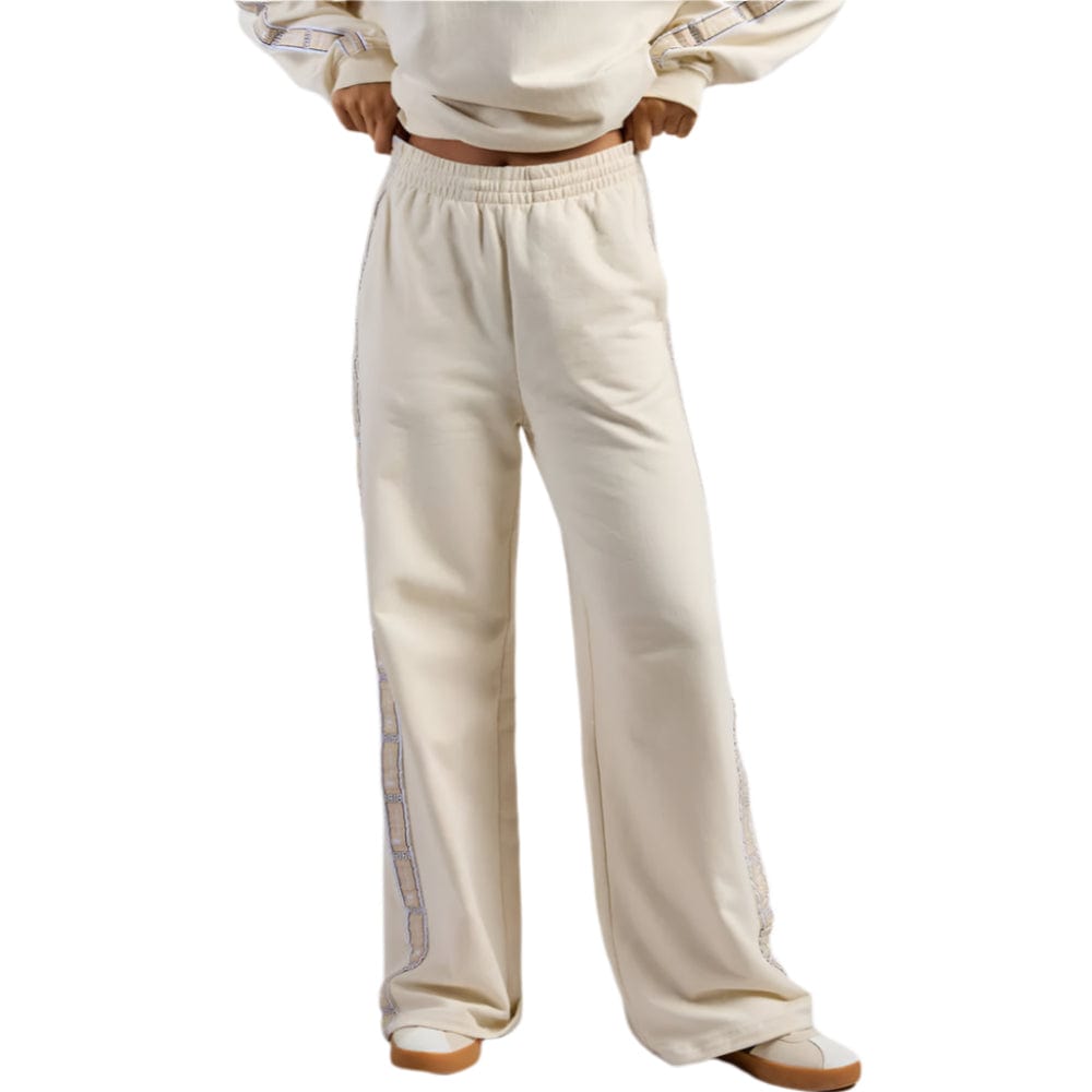 Champion Womens Lux Taping Wide Leg Pants - Natural