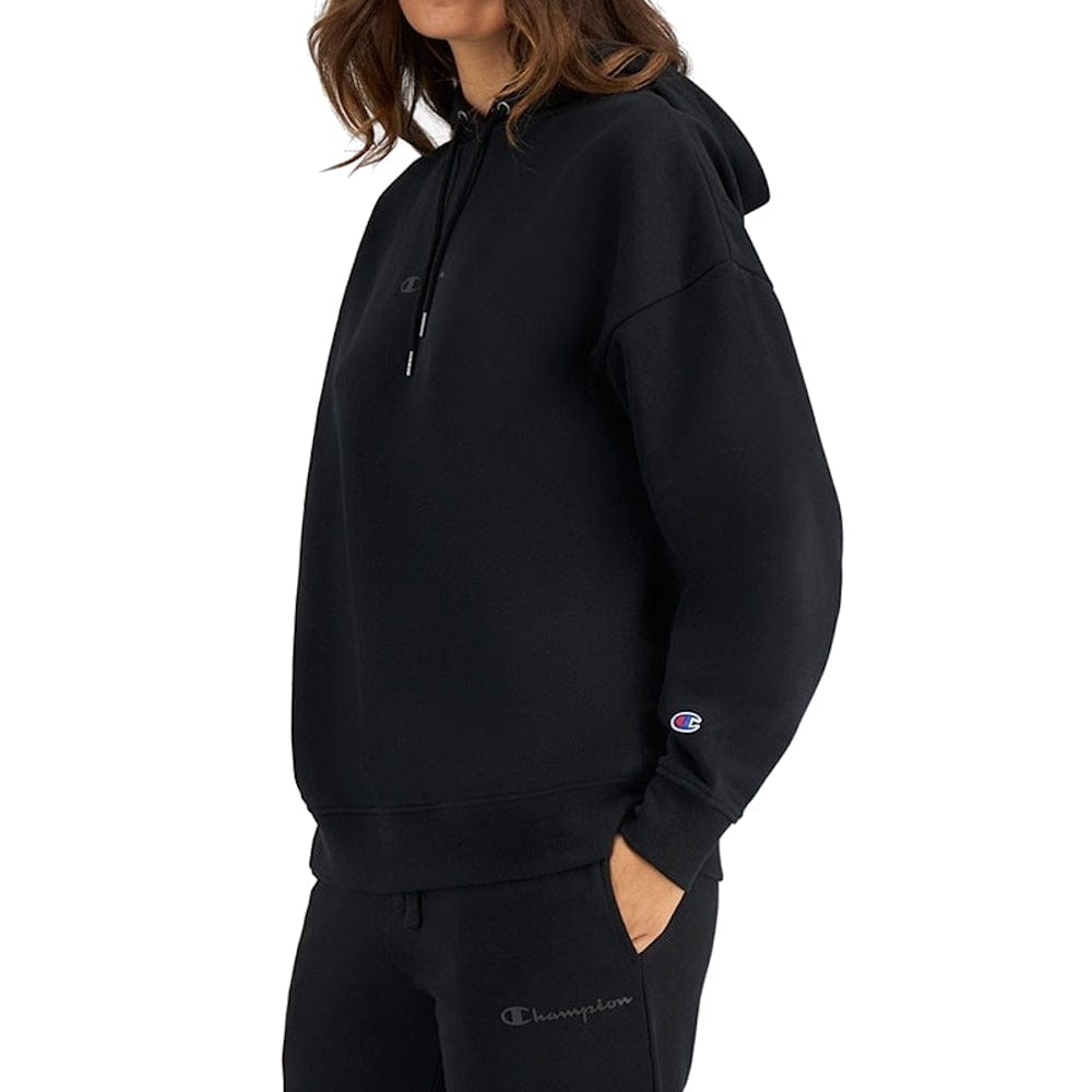 Champion Womens Script Tonal Hoodie - Black