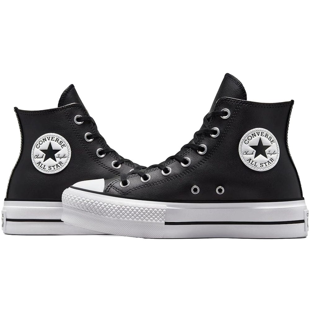 Converse Womens CT Lift Leather Hi - Black / White