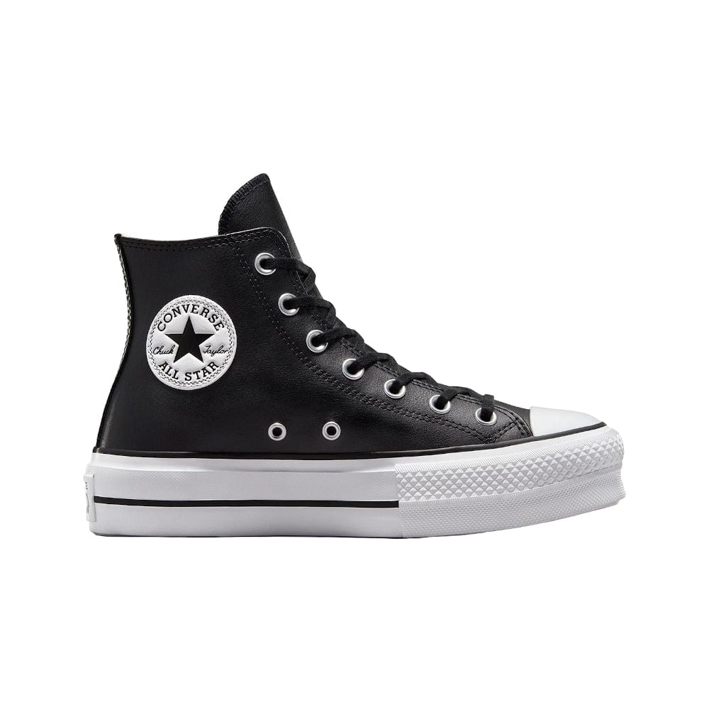 Converse Womens CT Lift Leather Hi - Black / White