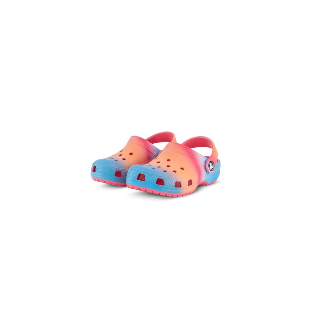 Crocs Kids Classic Colour Dip Clog - Hyper Pink / Multi