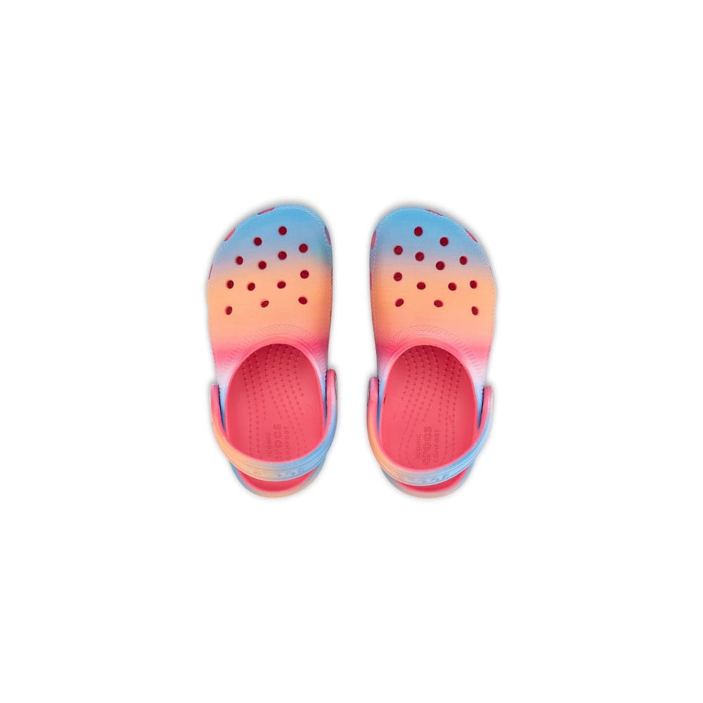 Crocs Kids Classic Colour Dip Clog - Hyper Pink / Multi