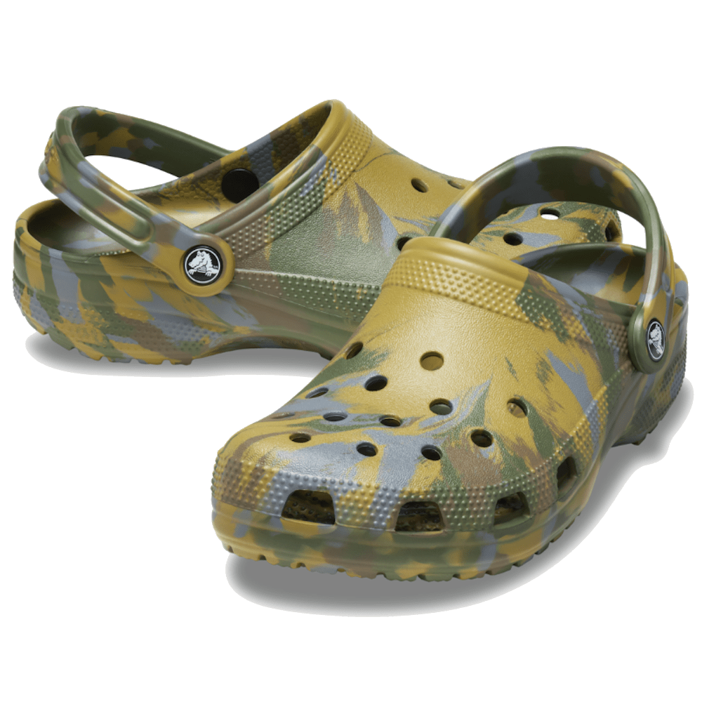 Crocs Classic Marbled Clog - Aloe / Multi