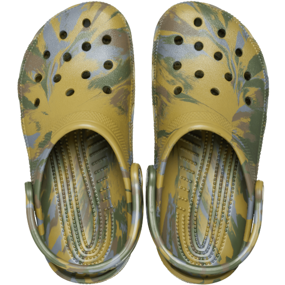 Crocs Classic Marbled Clog - Aloe / Multi