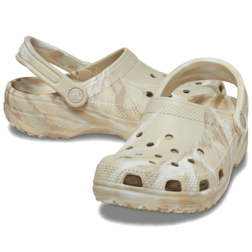 Crocs Classic Marbled Clog - Bone / Multi
